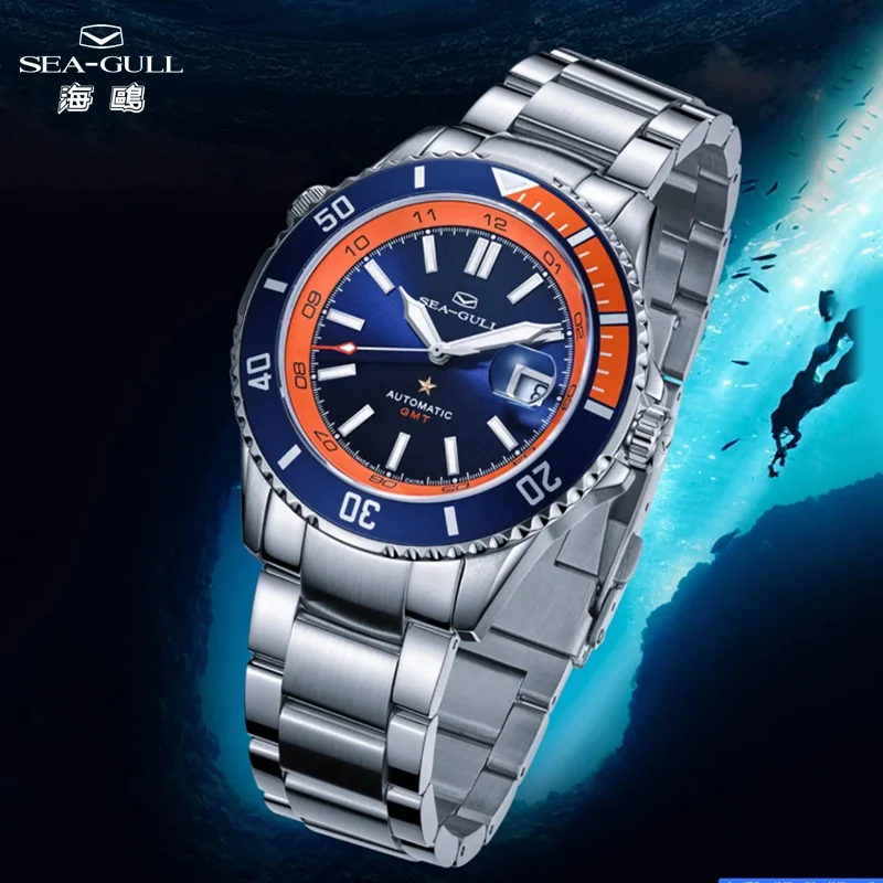 Seagull 200M Men Diving Watch Ocean Star Automatic Mechanical Watches Luxury Sports Wristwatch Luminous Sapphire Marca de Lujos