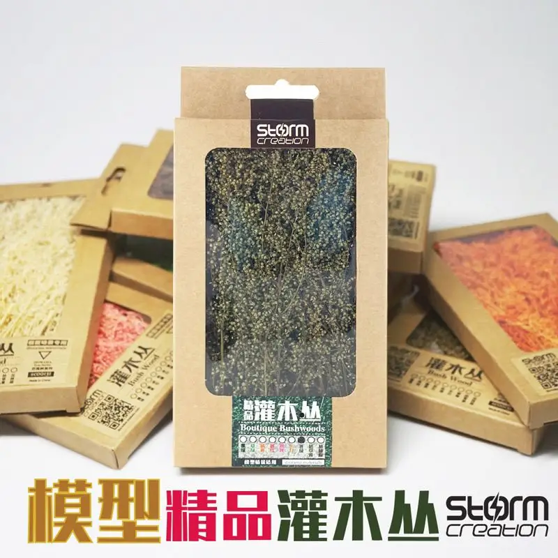 Accessoires de fabrication de modèles à monter soi-même, 15-20CM, matériaux végétaux, arbres et buissons de construction pour table de sable militaire, paysage ferroviaire, 1 boîte