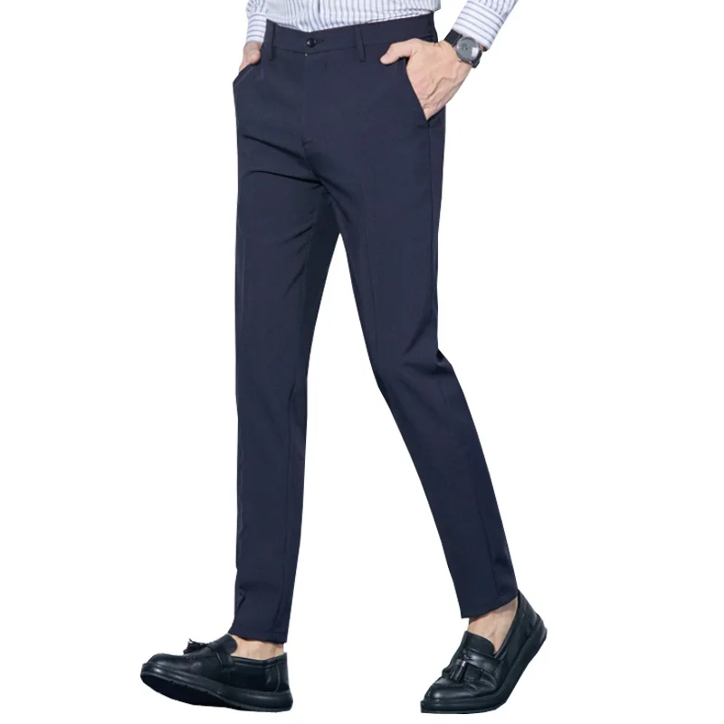 

Spring summer new men's pants business high quality brand stretch Slim straight pants men casual pants trousers men clothing