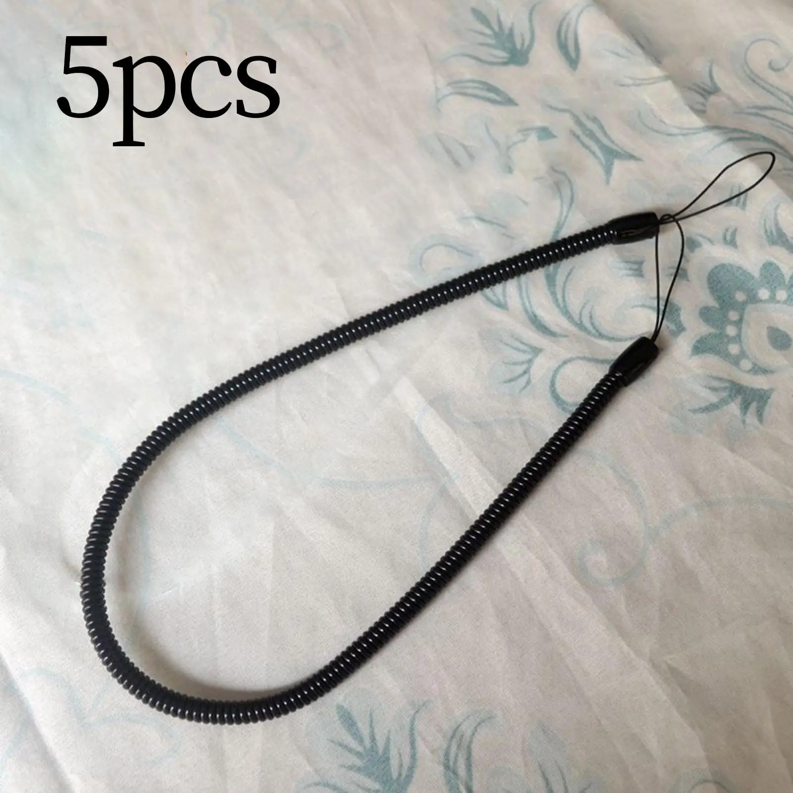 Retractable Pen Tether Lanyard Anti Lose Coil Spring Strap for Touch Stylus Bank POS Handwriting Pen