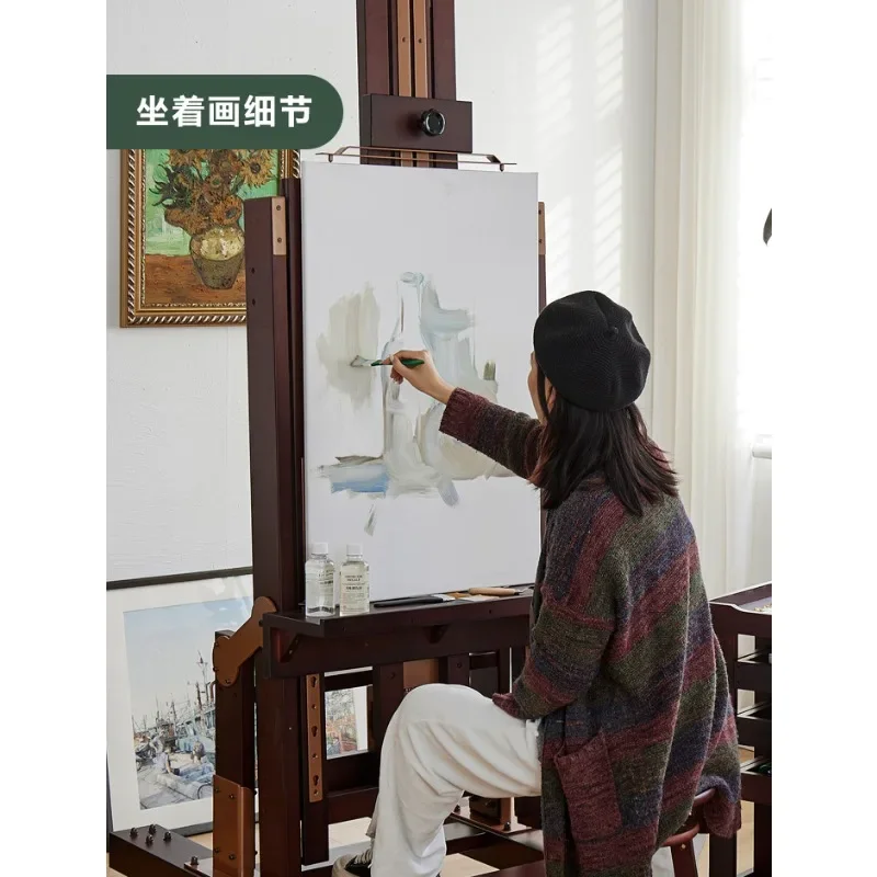 Retro solid wood multi-functional easel