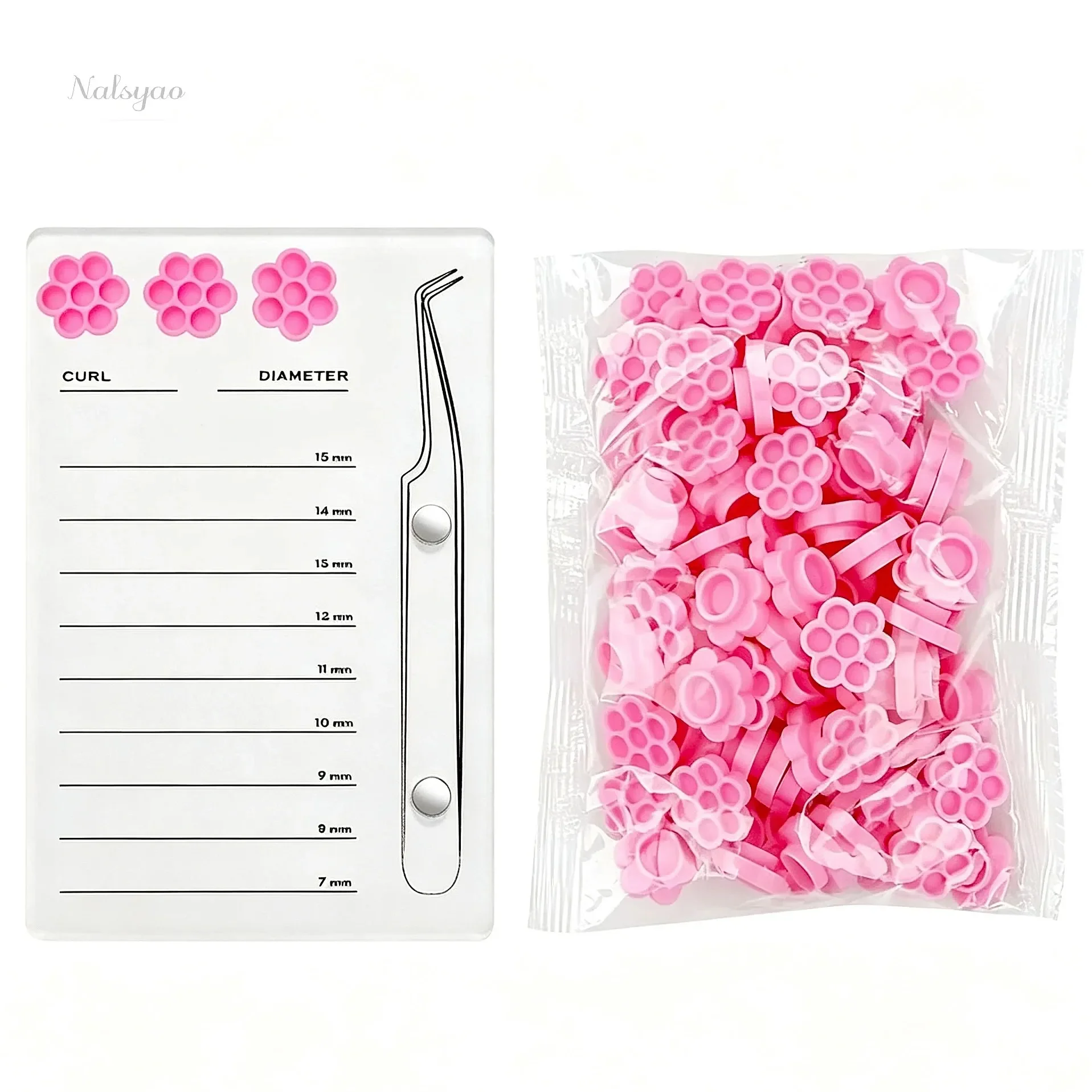 False Lashes Display Tray Acrylic Eyelash Holder Magnetic Suction Pallet Cup Glue Board Eyelash Extensions Supplies