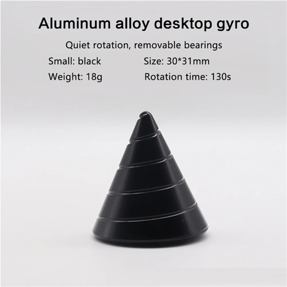 Metal Desktop Stress Relief Cone Gyroscope Anti Stress Ansiedad ADHD Autism Anxiety Fidget Spinner Kinetic Desktop Toy