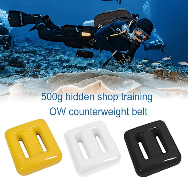 

500g Diving Weight Non-slip Professional Safe Snorkeling Counterweight Underwater Swimming Gadgets Quick Release Duikgewicht
