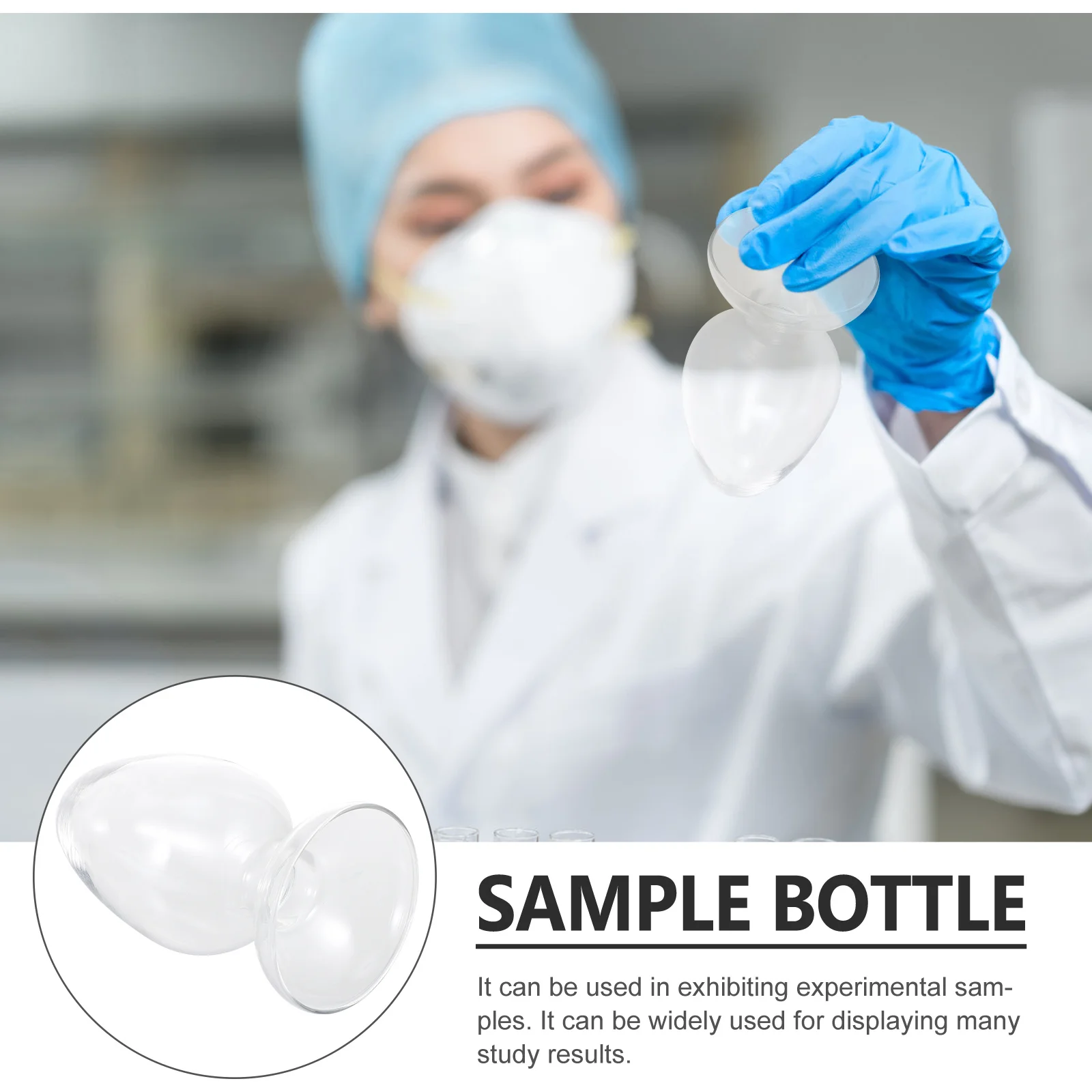 

Conical Laboratory Bottle Conical Sample Bottles Glass Bottle Heart Display Bottle Sample Display Bottle