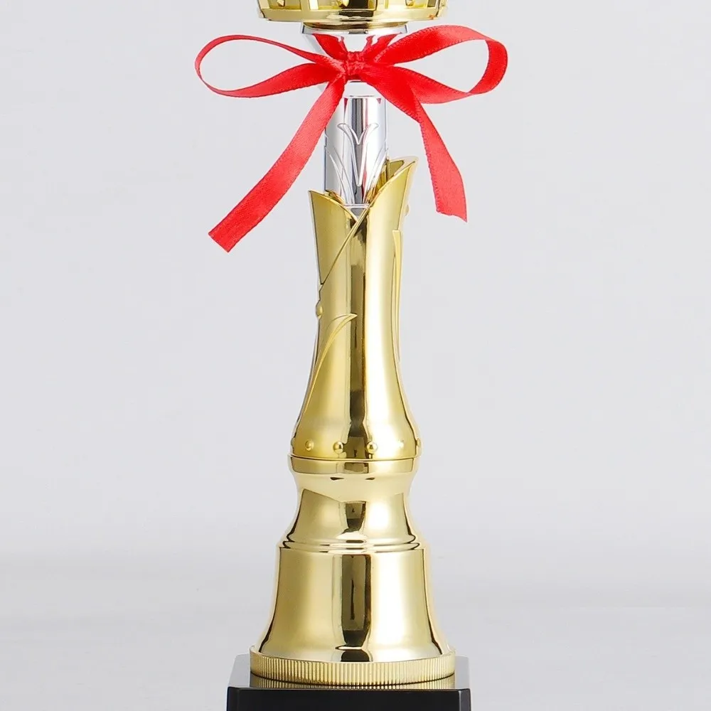 New Gold Gold Trophy Awards Plastic Crown Award Cup School Rewarding Supply Prize Cup School Competition