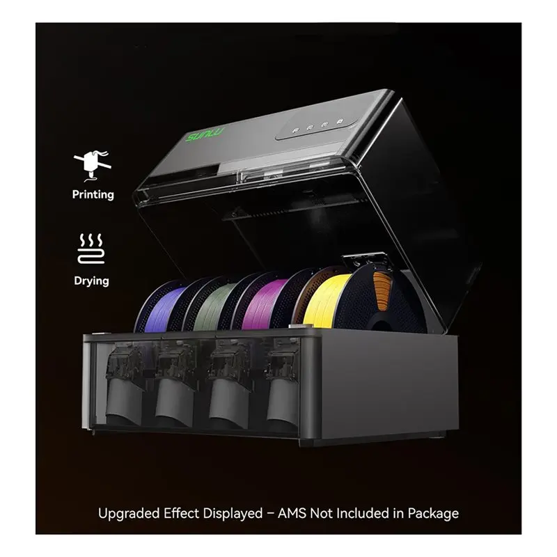 SUNLU AMS Heater For Bambu Lab AMS Gen 1 3D Printer Filament Dryer Enabling Simultaneous Printing Drying Easy Installation