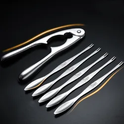 Pinza per granchio in acciaio inossidabile pinza per granchio pinza per aragosta per ristorante utensili per frutti di mare a casa Clip forchetta per aghi raccoglie Set di dadi a pinza