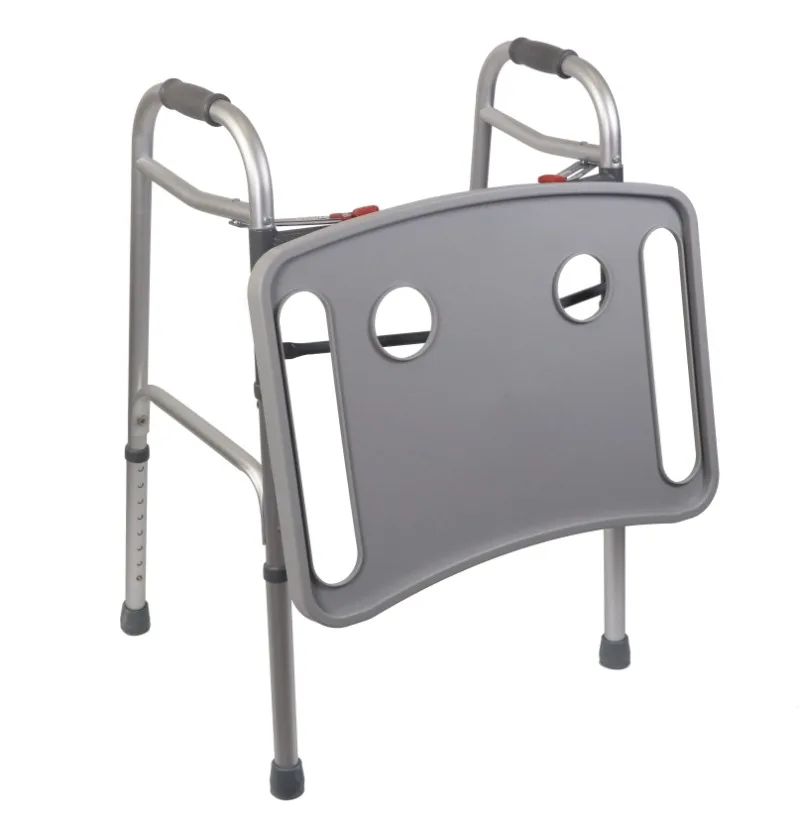 Sunscreen Removable anti-skid walker Plastic food tray for moving folding walkers for disabling
