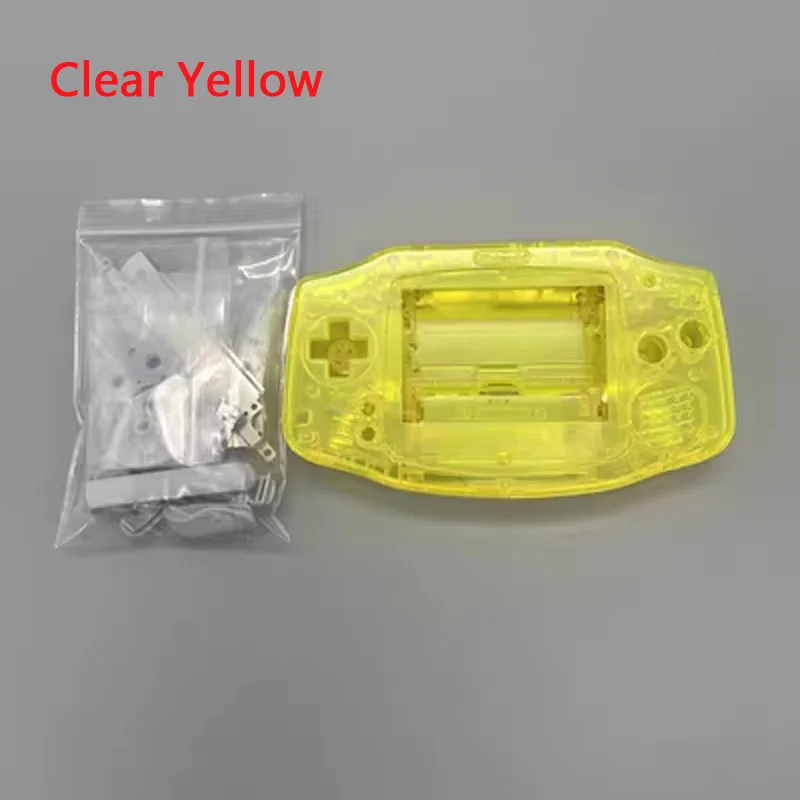 مجموعة أغطية 15 لونًا عالية الجودة مع زر لـ Gameboy ADVANCE GBA لـ GBA 3.0 بوصة 2.9 بوصة شاشة LCD بالحجم الأصلي