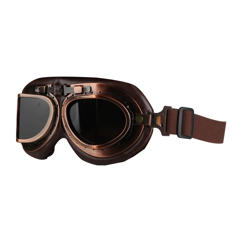 

Retro LeHa Motorcycle Windproof Glasses Classic Steampunk Bicycle Mountain Bike Glasses Windproof Outdoor Sports