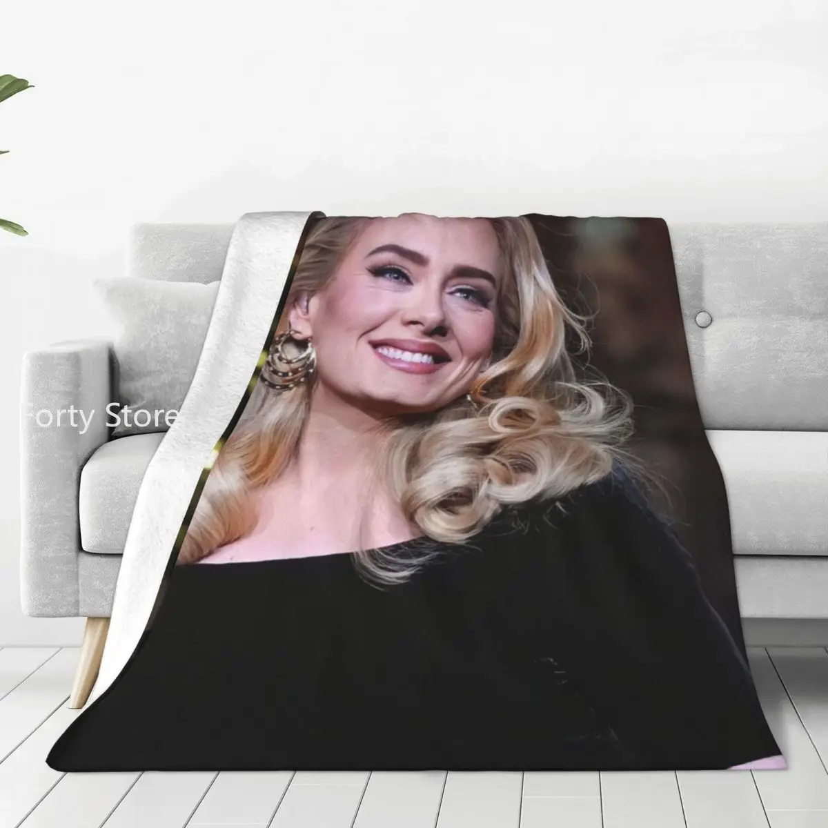 

Adele Super Soft Blanket English Singer Travel Office Bedding Throws Winter Print Custom Flannel Bedspread Sofa Bed Cover