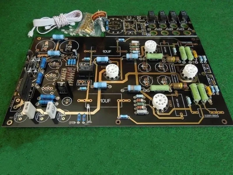 A19 Stereo Tube Preamplifier DIY Kit Full PCB Discrete Component Parts Set For Audiophile Audio Preamp