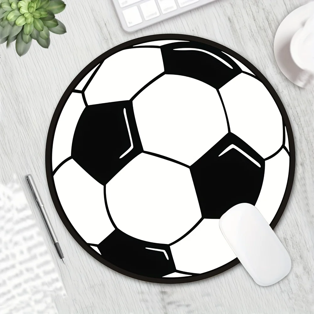 أزياء الكرتون كرة القدم جولة ماوس الوسادة المضادة للانزلاق المطاط قاعدة المحمولة مكتب مكتب منصات الكمبيوتر المحمول الكمبيوتر الملحقات