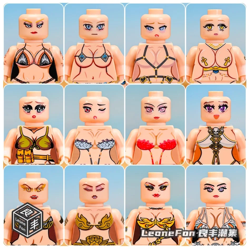 Mooie Stad Dans Stripper Sexy Meisje Vrouwen Bouwstenen Panty Supermodel Mini Action Figure Speelgoed