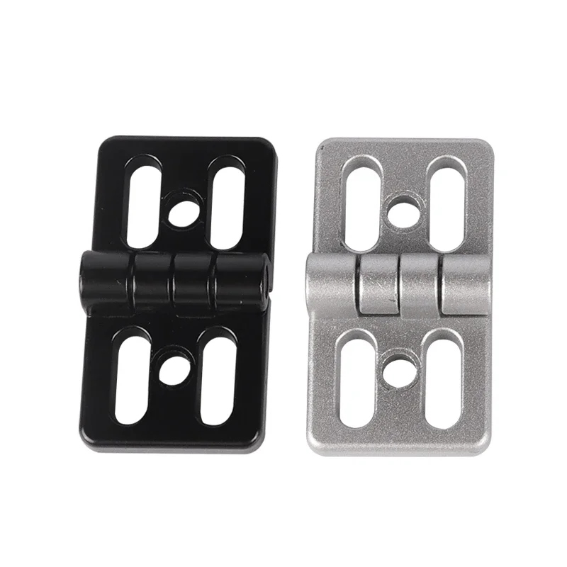 2PCS 4060 Million Four-Hole Hinge 45 Profile Aluminum Profile Special Zinc Alloy Hinge