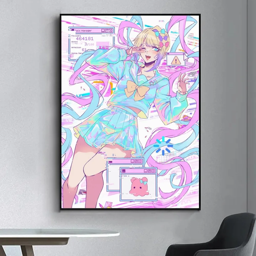 Needy-Girl Overdose Poster Fancy Poster Wall Sticker for Living Room Bar Vintage Decorative Painting Middle