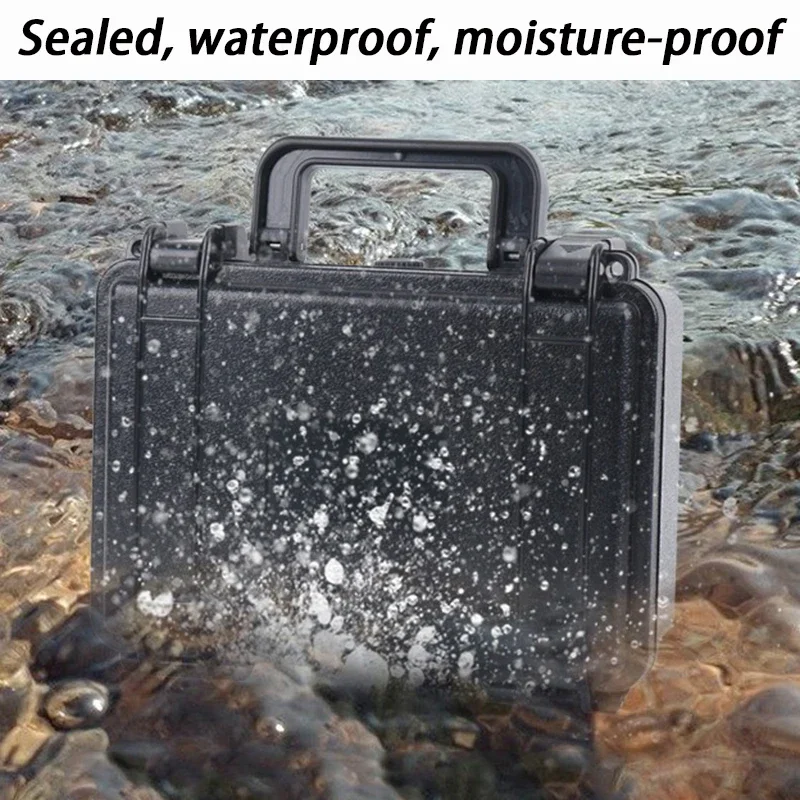 Waterproof Toolbox Storage Organizer Toy Instrument Case Tools Portable Electrician Toolbox Empty Hardware Organizing Suitcase