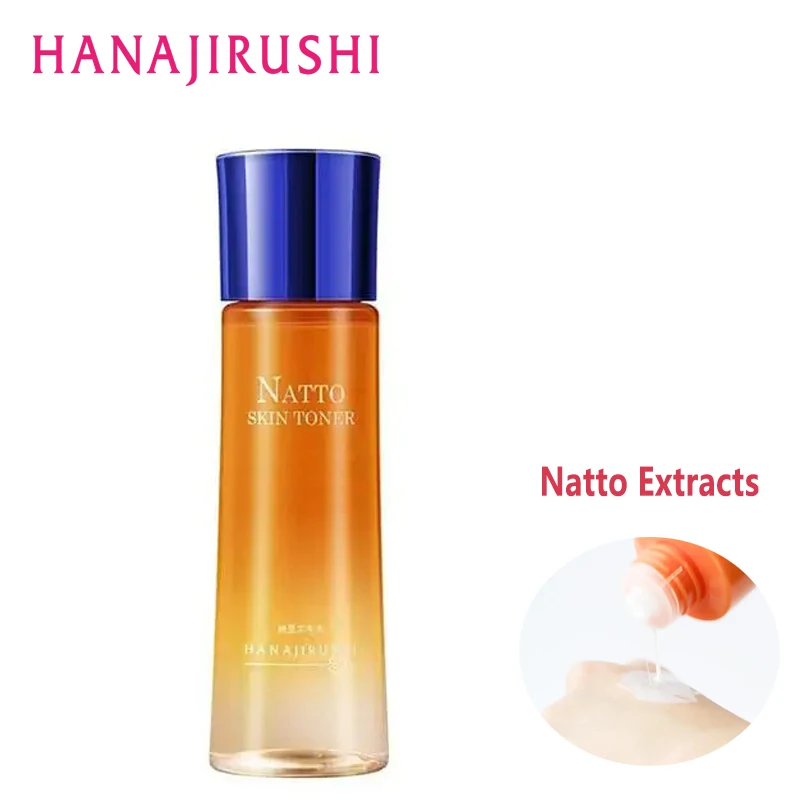 HANAJIRUSHI Japan Natto Skin Toner 150ml And Essence Emulsion 120ml Anti-winkle Bright Moisturized Face Care