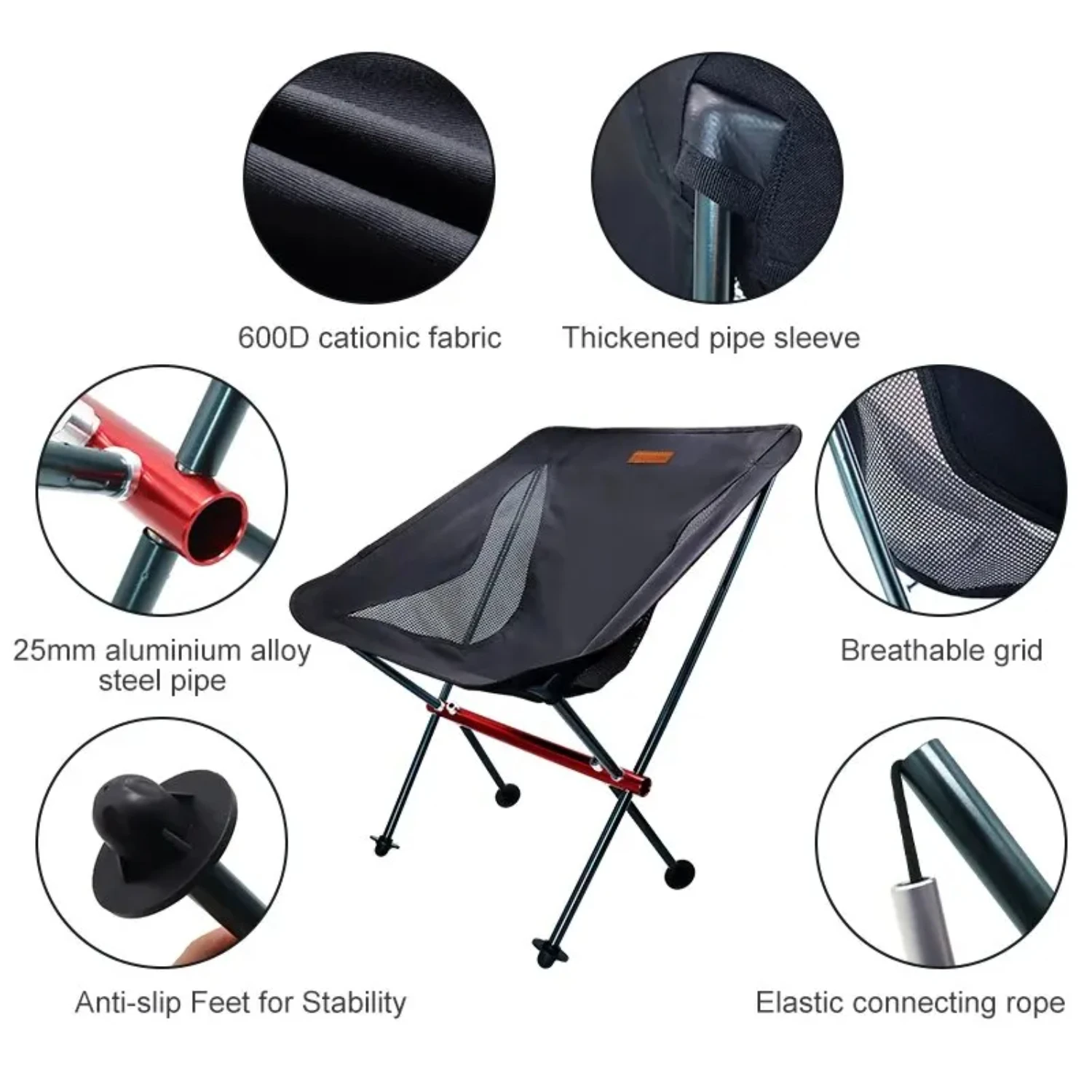 Camping Fishing Folding Chair Tourist Beach Chaise Longue Chair  Relaxing Foldable Leisure Travel  Picnic Small chair Mini chair