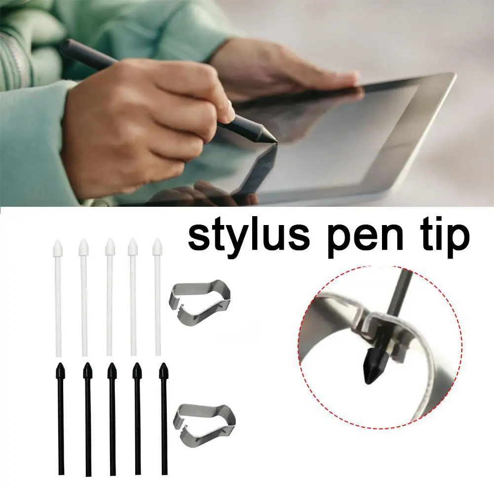 Replacement Metal Pen Tip Nib for Samsung Galaxy S24Ultra S23Ultra Tab S9 S9U S9FE S Pen Fine Point Stylus Pen Tips H3J6