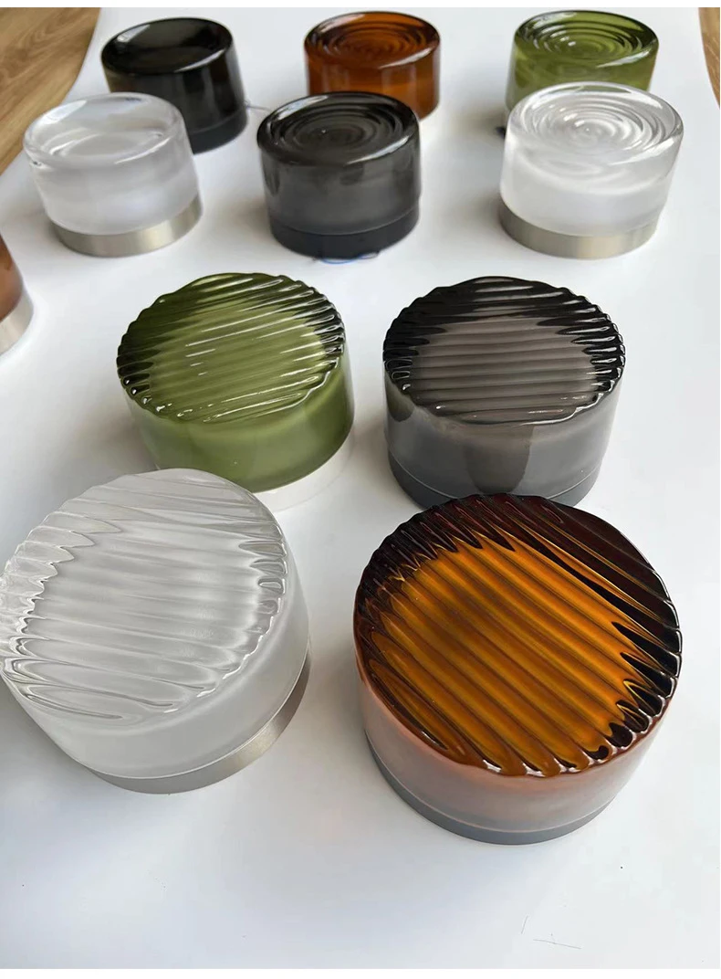 Modern Round Glass Wall Lamps LED Acrylic Corridor Aisle Lamp Minimalist Home Decor Living Room Porch Bedroom Bedside Wall Light
