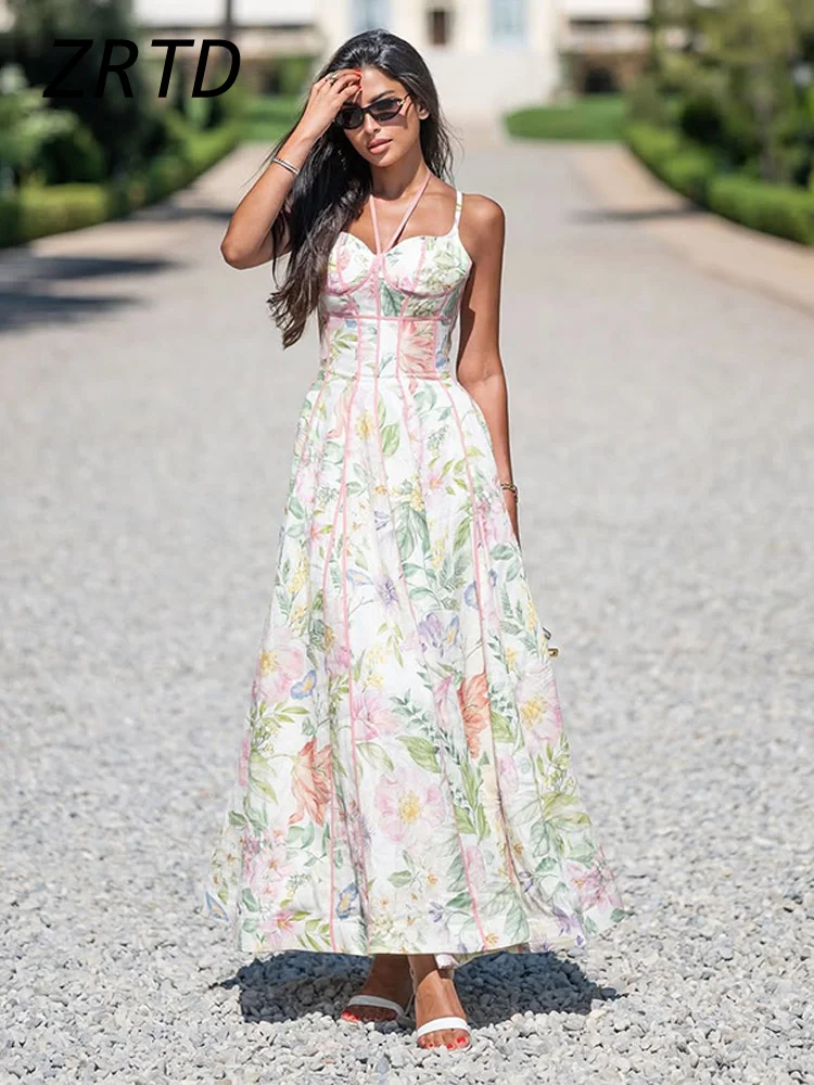 boho printed halter dress Black Bohemian Floral Halter Maxi Dress: Handmade Backless Summer Dress