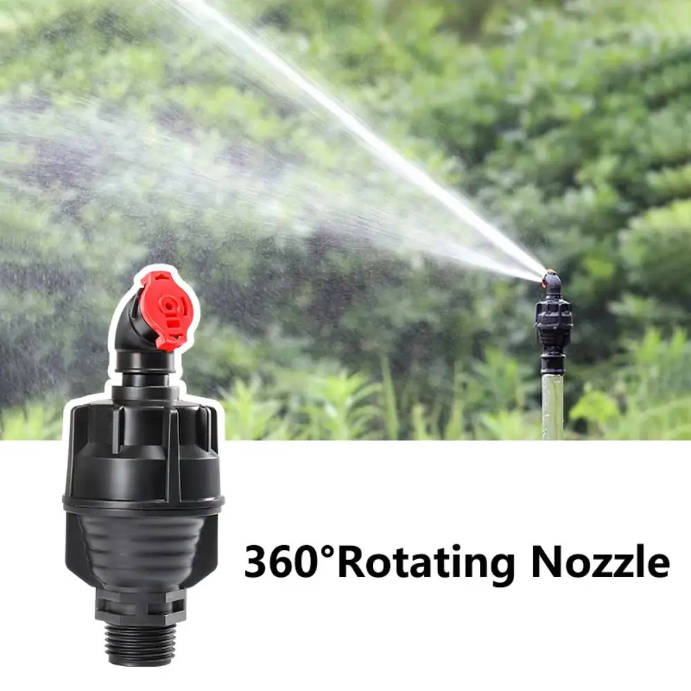 360° Rotating Garden Irrigation Nozzle Large-Area Coverage Automatic Operation Lawn Irrigation Sprinklers Adjustable Durable