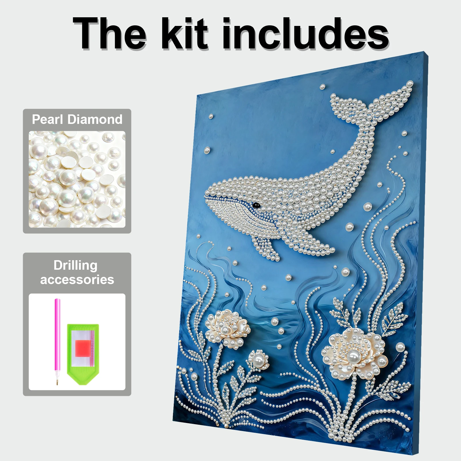

DIY Pearl Painting Art Kits With Frame Pearl Art Painting 30x40cm for Adults/Beginners Gift Home Decor
