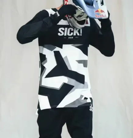 Motorcycle New Fabio S I C K Downhill Suit Off-road Endurance Race Quick-drying Racing Suit Sunscreen Breathable Cycling Suit