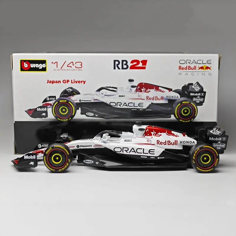جديد في المخزون Bburago 1:43 2025 F1 اليابان ريد بول Rb21 سبيكة نماذج مصغرة فيراري Sf25 # 44 Rb21 Verstappen Mcl39 W16 ﻿ لعبة السيارة