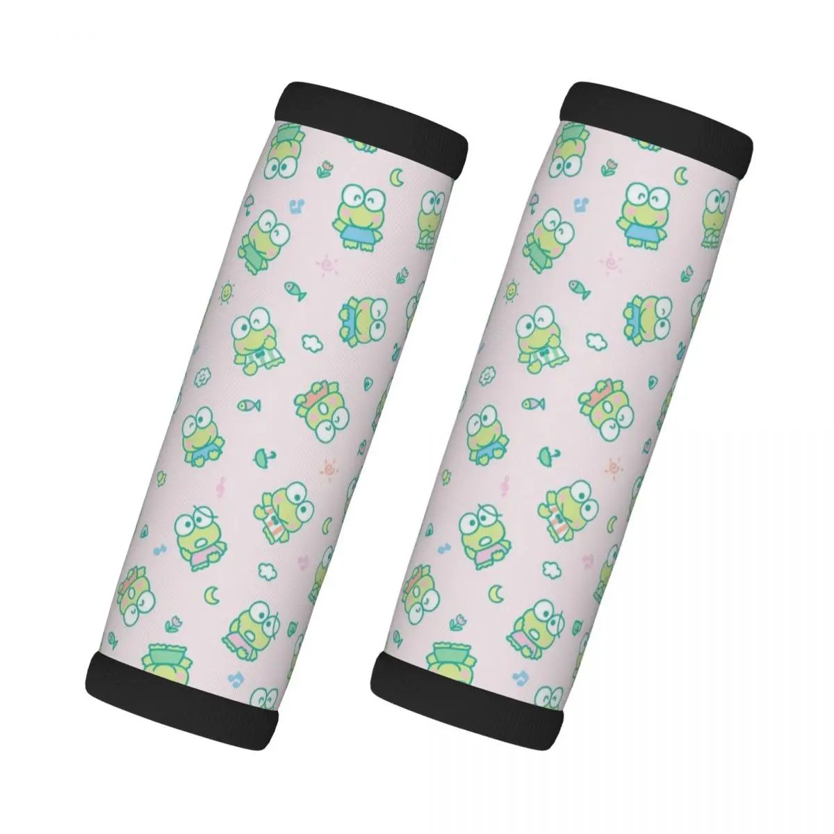 

Custom Keroppi Wallpaper Luggage Handles Wrap Grips 2 Pcs Handle Grip For Travel Bag Luggage Suitcase Airplane Comfortable