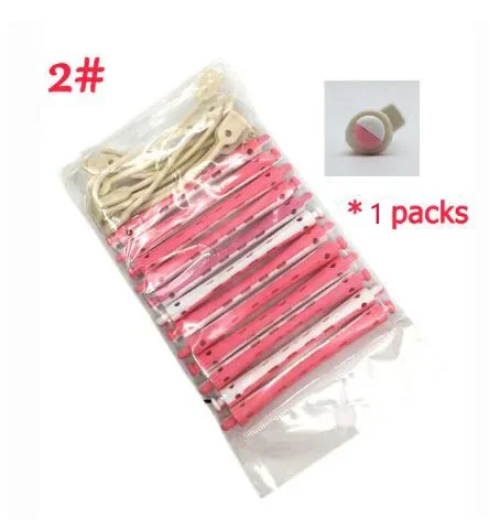 Neue 12-teilige Salon Gummiband Lockenwickler Set Kalte Dauerwelle Stangen Lockenwickler Bars Haarspange Curling Flauschige Wellenförmige Haar Maker Styling DIY