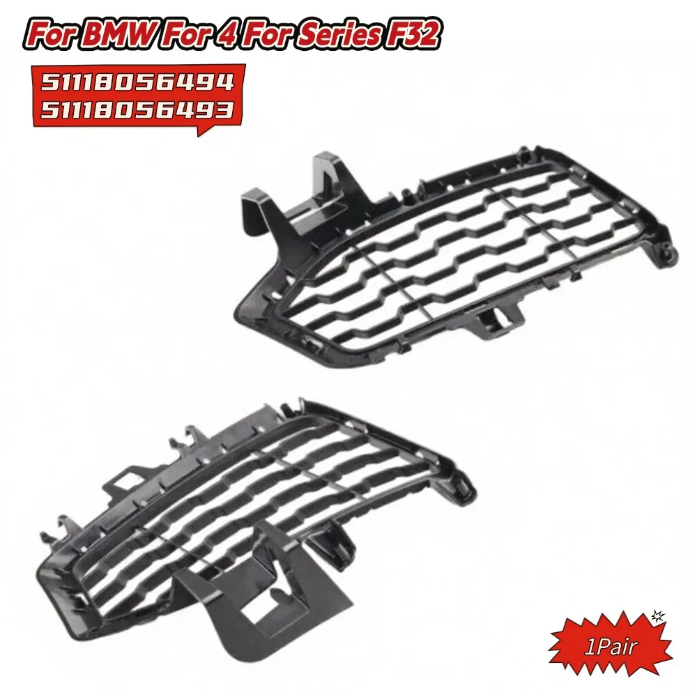 1Pair Front Bumper Fog Light Cover Trim For BMW For 4 For Series F32 For F36 M Race 2013-2019 51118056494 5111805 Exterior Parts
