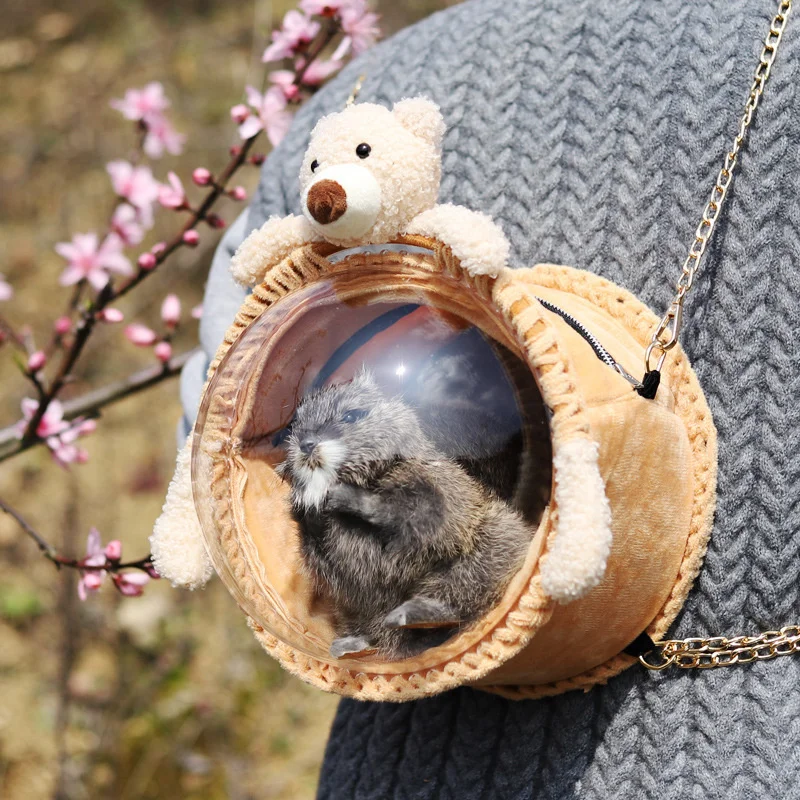 Parrot Carrier Bag Sugar Glider Squirrel Outdoor Bag Chinchilla Hamster Dwarf Rabbit Guinea Pig Hedgehog Travel Bag