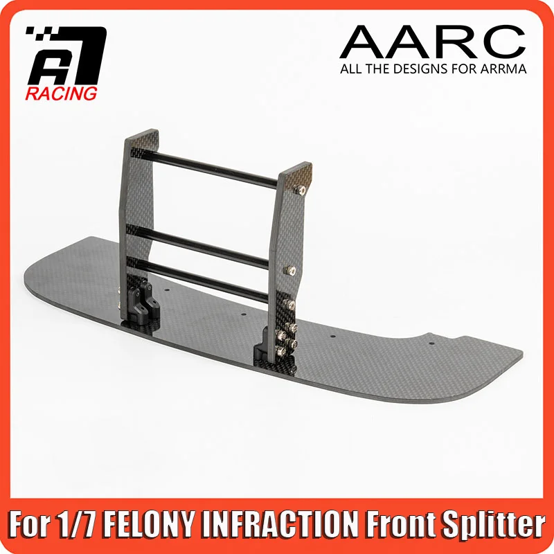 1/7 Carbon Fiber Simulation Front Splitter for 1/7 ARRMA FELONY INFRACTION RC Truck RC Car ARA320601