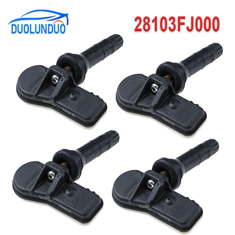 4PCS New 28103-FJ000 28103FJ000 28103-FJ001 28103-FJ002 28103-FJ003 Car TPMS Tire Pressure Sensor For Subaru Forester 433MHz