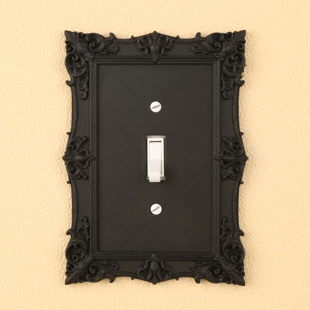Cross-Border European Retro Carved Switch and Socket Decorative Frame For Wall Switch and Socket Beautification Scenario