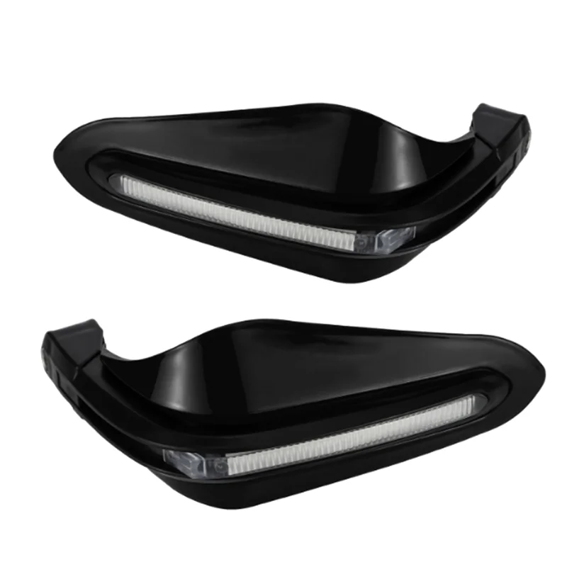 

Белый светодиодный светильник для мотоцикла, защита для рук, тормозной рычаг, ветрозащитный ручной щиток, аксессуары для защиты