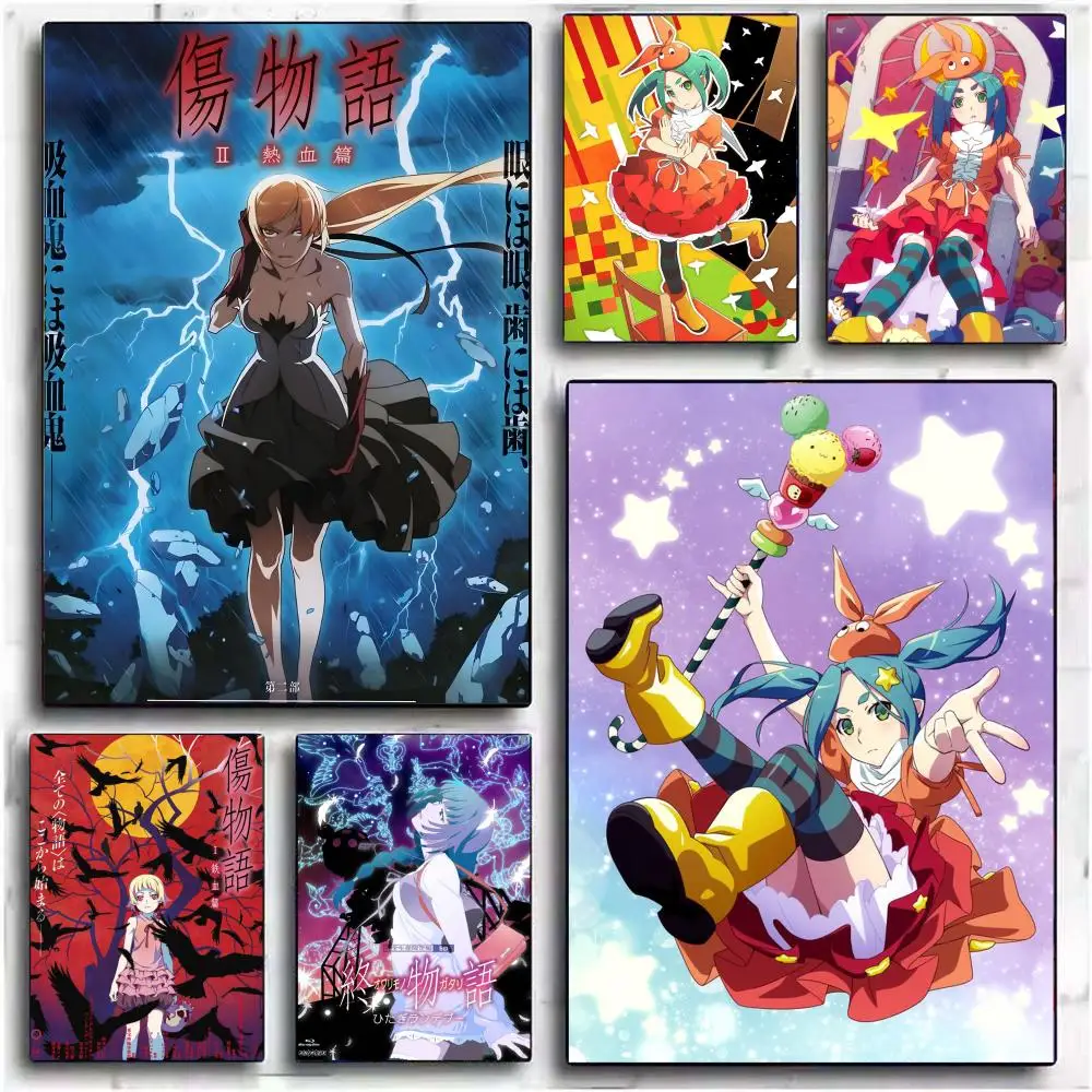Аниме-каждое произведение в виде плаката на холсте, идеальный декор для кухни или ванной