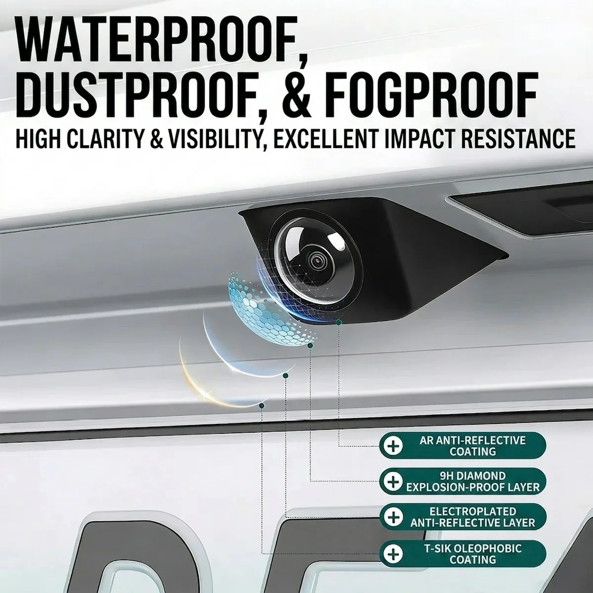 For Audi Q2 Q3 Q4  Car Camera Protective Cover,Lens Cover Specific,Car Mounted 360 Reverse Camera Protective Cover,Univer