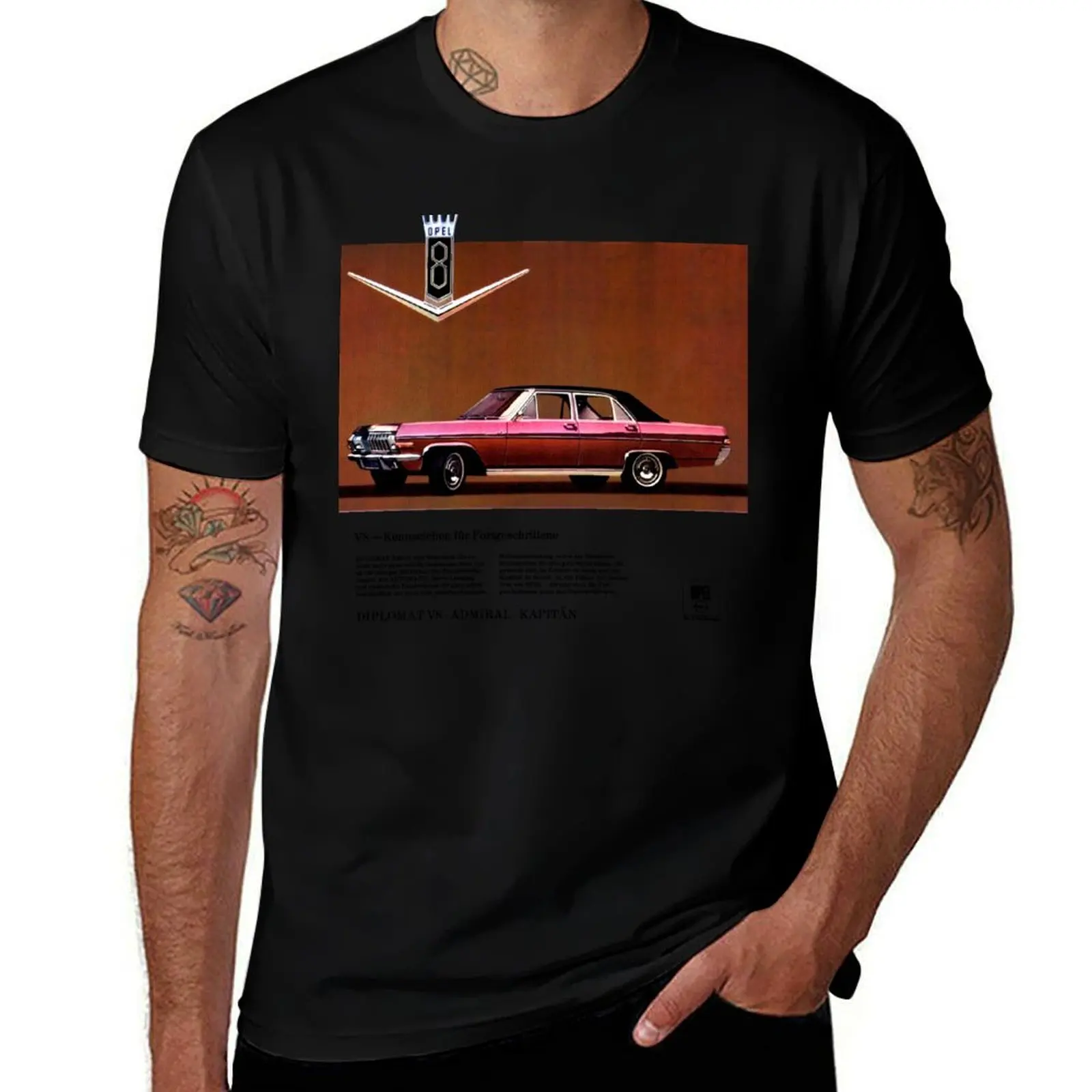 DIPLOMAT V8 / KAPITAN / ADMIRAL - ADVERT T-Shirt Soft Basic Cotton Short Sleeve Tee T-Shirt