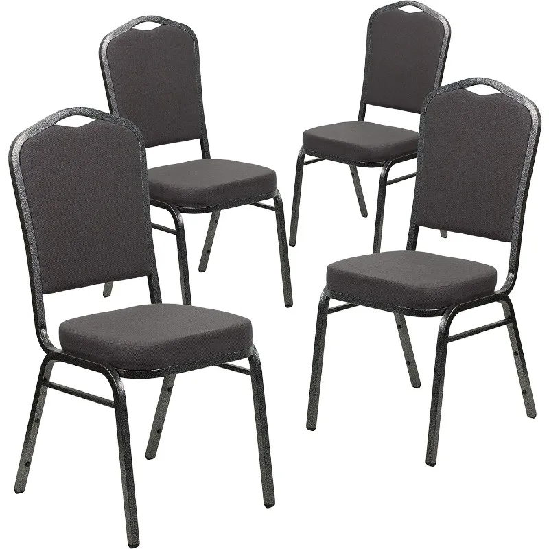 Hercules Series Crown Back Padded Stacking Banquet and Event Chairs, Commercial Event Chairs with Padded Seats/B