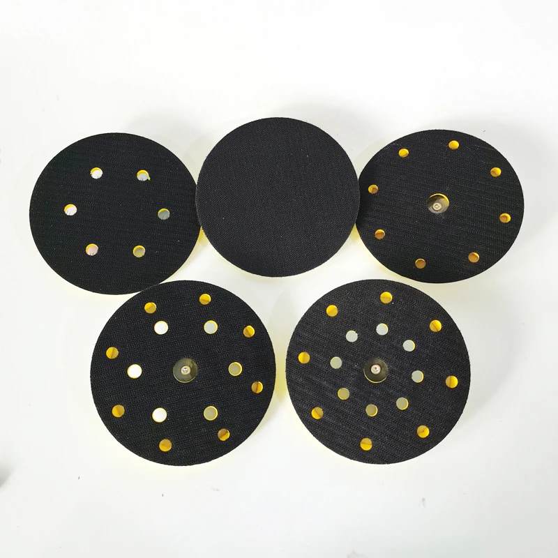 6 inch Flocking Polishing sanding discs Hook Loop Suction Cup Pad Plate Sandpaper Holder Sticky Disk For Pneumatic Polisher