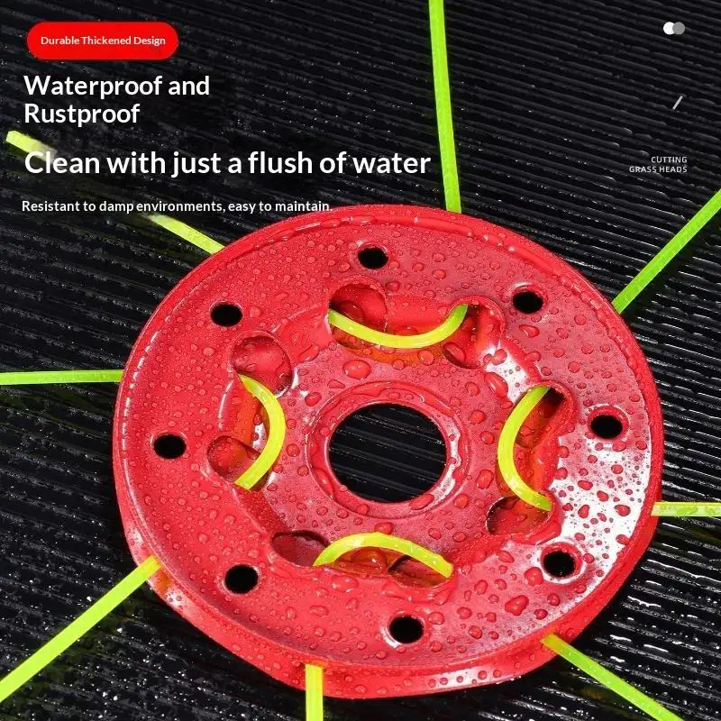 8 Holes Thickened Metal Trimmer Head Wear Resistant Nylon Line Grass Cutter Replacement Parts For Garden Lawn Weeding view 4
