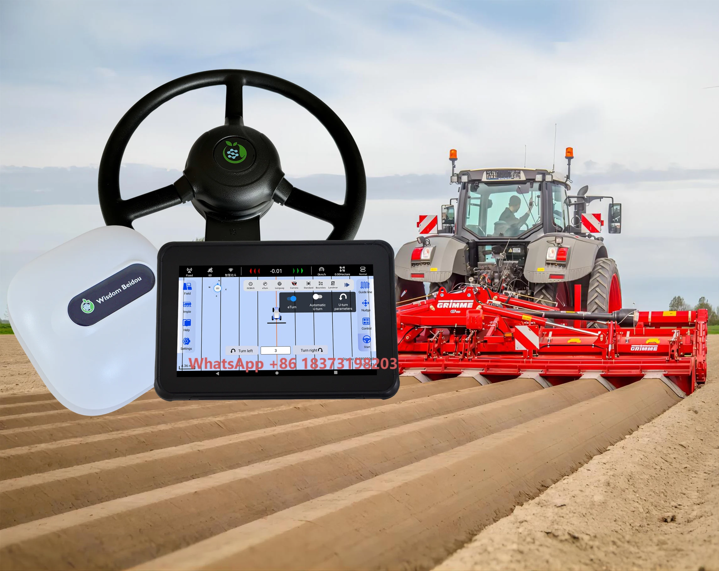 Autosteer RTK Navigation GPS System Pilot System Auto pilot Used for Tractor Tractor Driving System Agricultural Gps