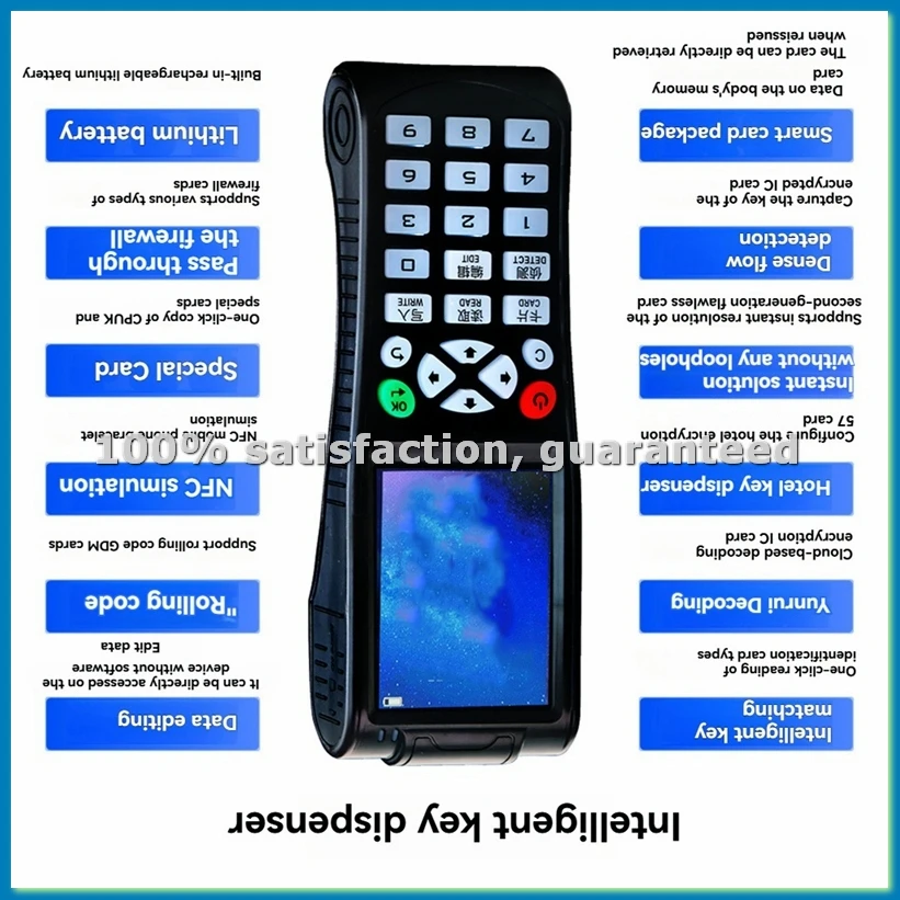 

Умный считыватель карт X10, NFC-клонер, копировщик RFID-токенов, программатор IC/ID ключей, Wi-Fi, 13.56 МГц, дубликатор меток - A79M