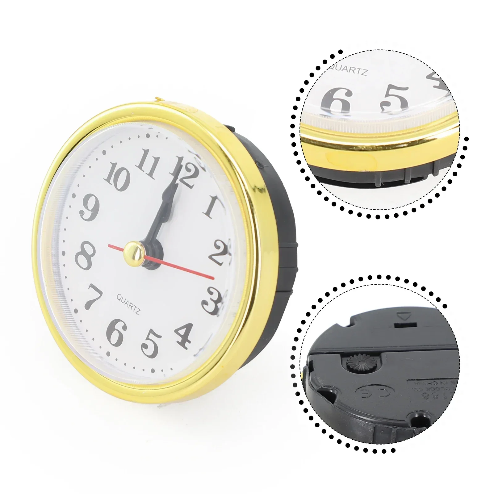 

Movement Replacement Quartz Clock Insert DIY Gold Repairing Clocks 65MM 80MM 90MM 105MM 110MM Clock Accessories