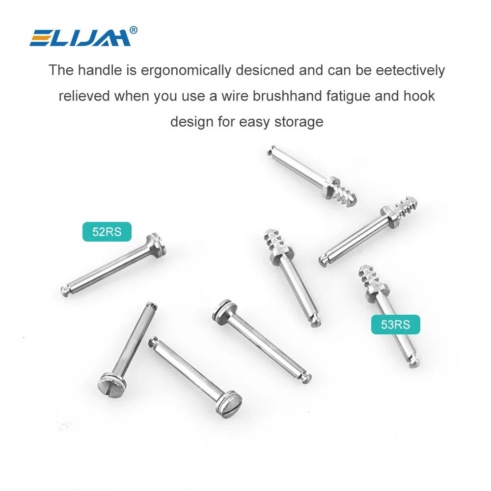 ELIJAH 10pcs Dental Polishing Disc Holding Rod Tool Mandrels RA/CA Dental Laboratory Materials 2.35mm Shank Diameter Mandrel Bur