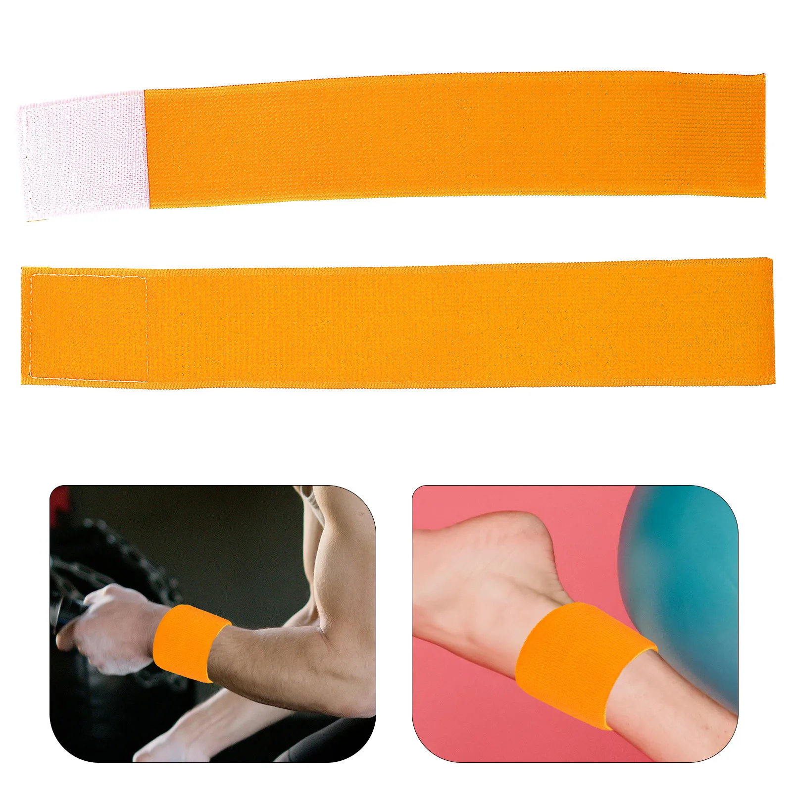 

2 шт. эластичных фитнес-браслетов для ног из мягкого полиэстера для йоги и тренировок, повязки на лодыжки для баланса и стабильности, аксессуар для йоги